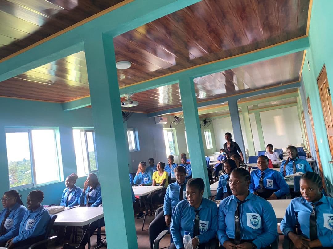 Students attending a lecture in a UBHI classroom