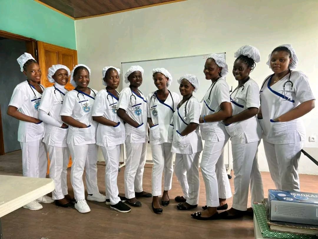 Nursing cohort in uniform after class