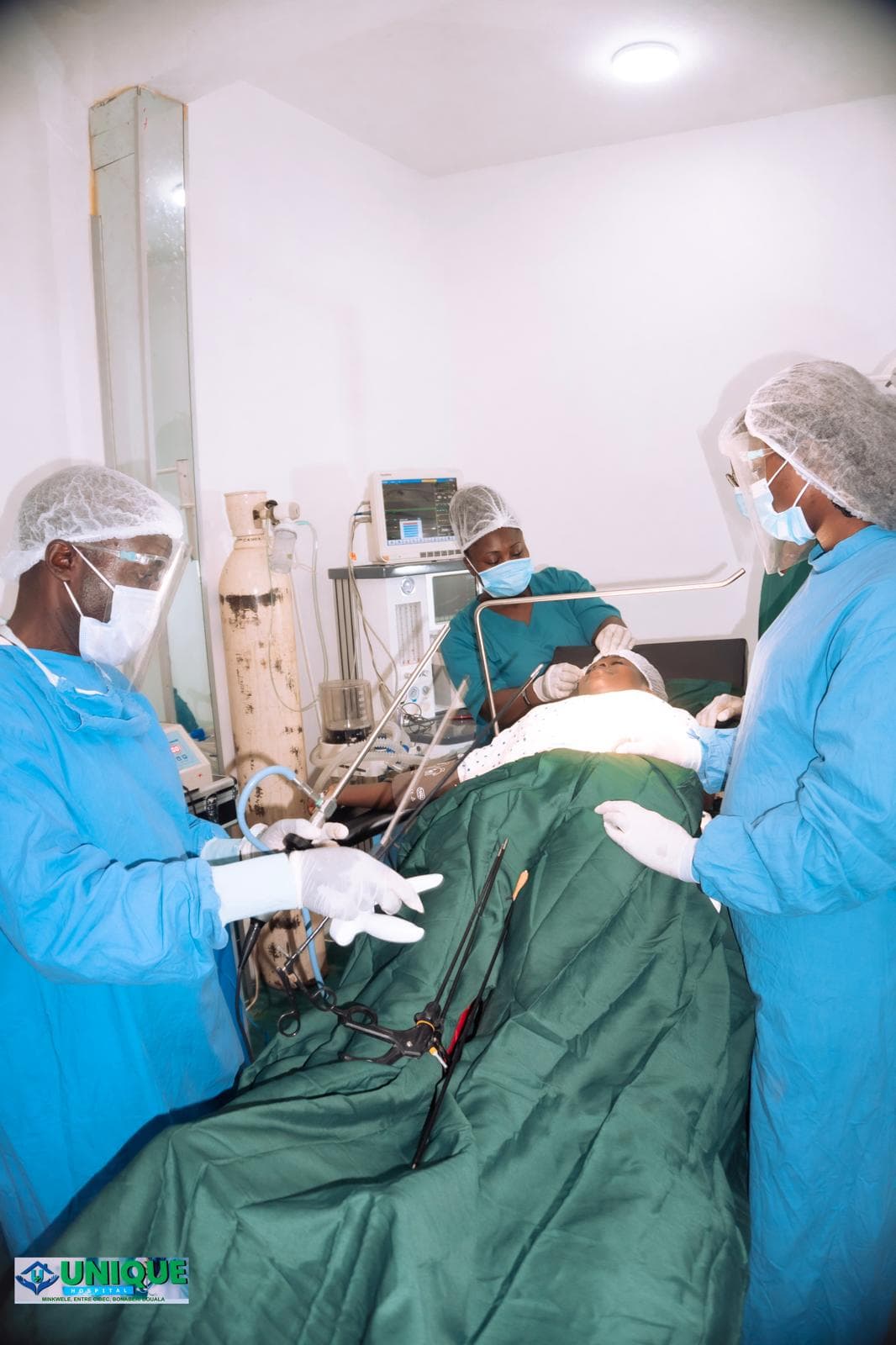 UBHI students assisting in a surgical theatre